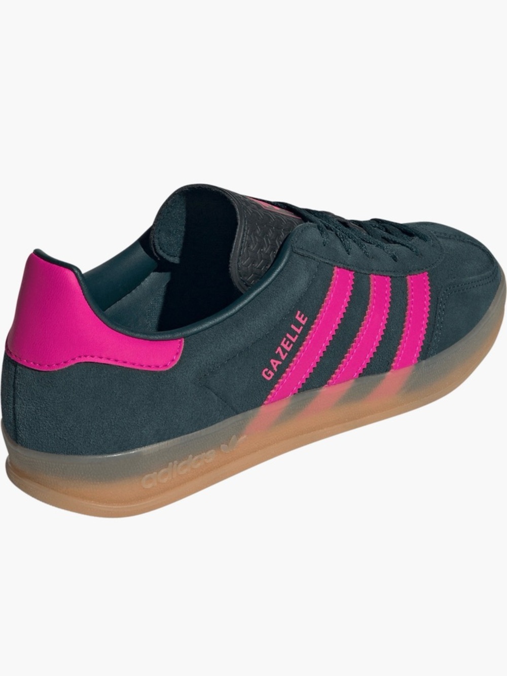 adidas Gazelle Women’s Sneakers in Aurora Ivy / Shock Pink / Gum size 10.5
